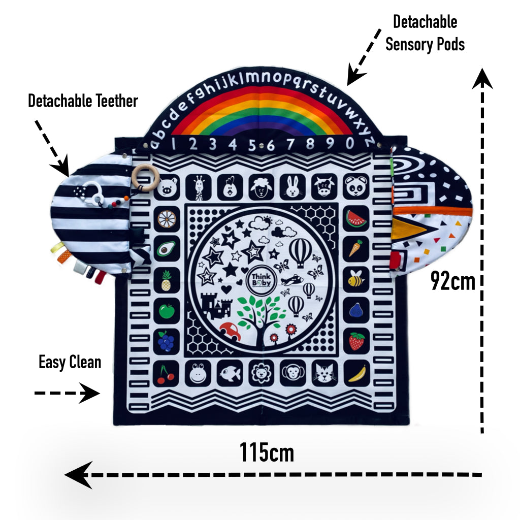 High Contrast Sensory Tummy Time Mat