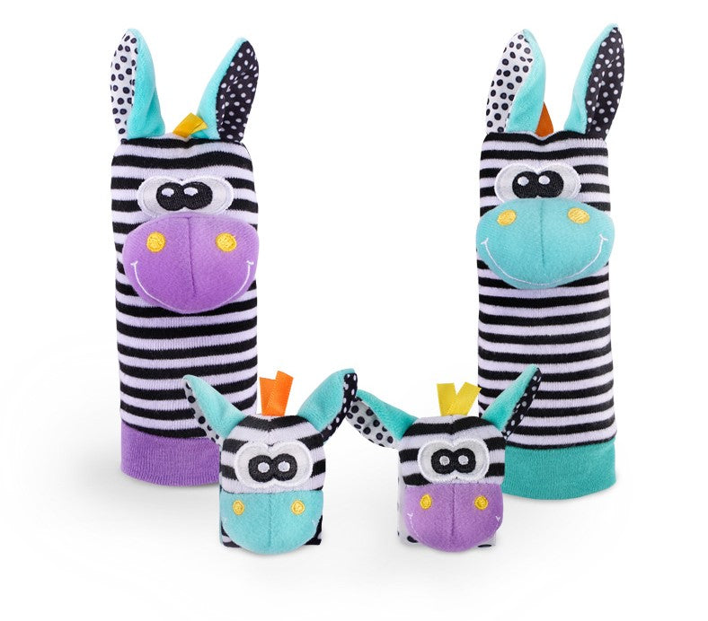 High Contrast Wrist Rattles & Socks