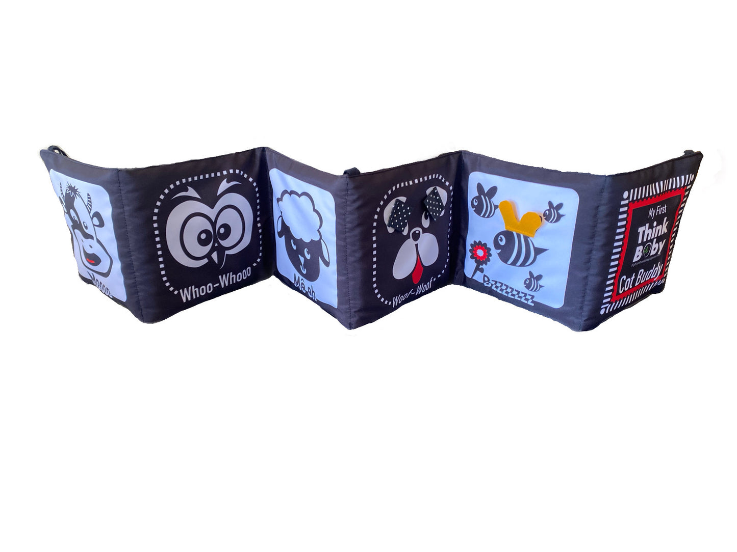 High Contrast Cot Buddy - Cot Bumper