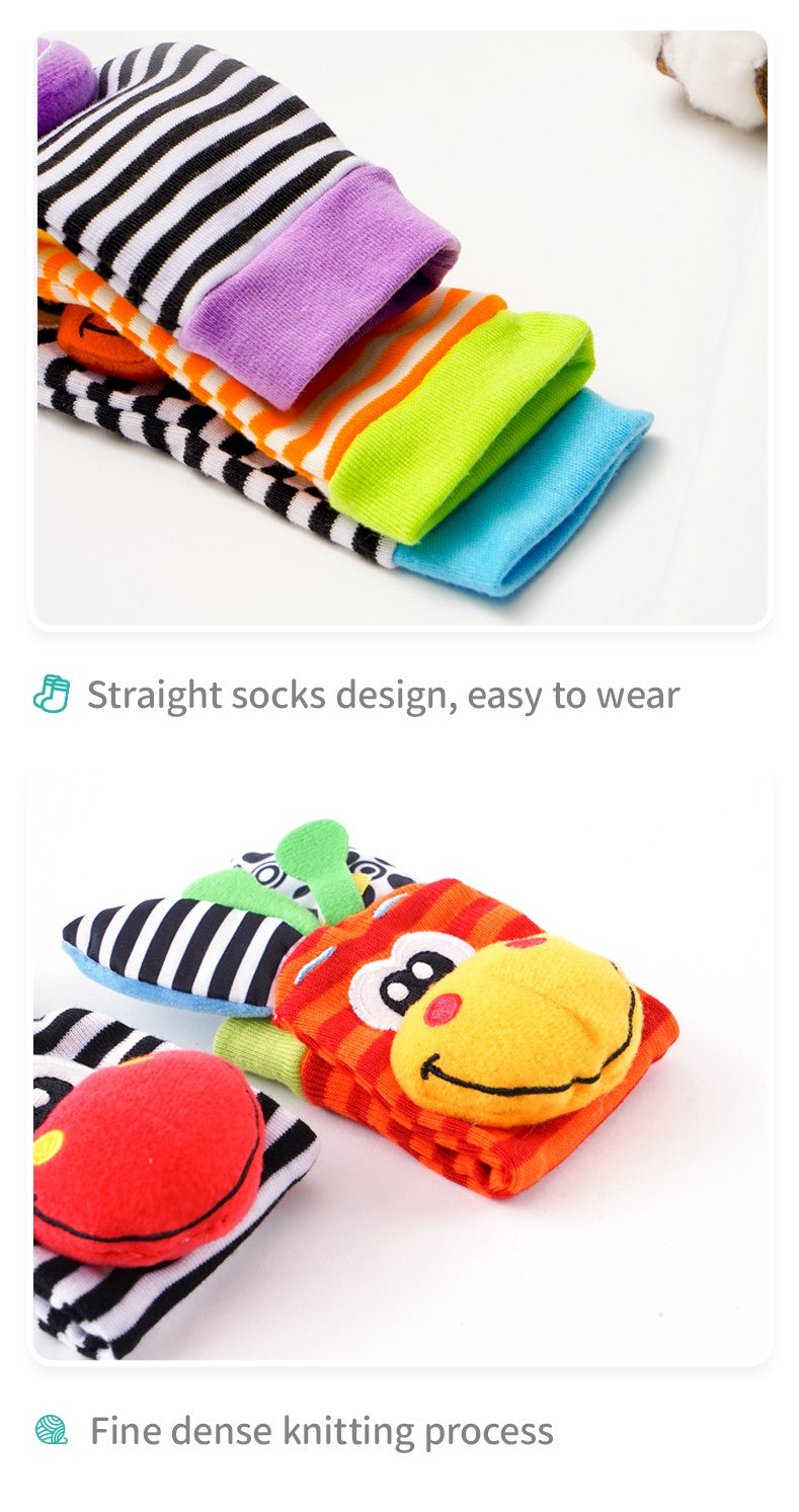 High Contrast Wrist Rattles & Socks