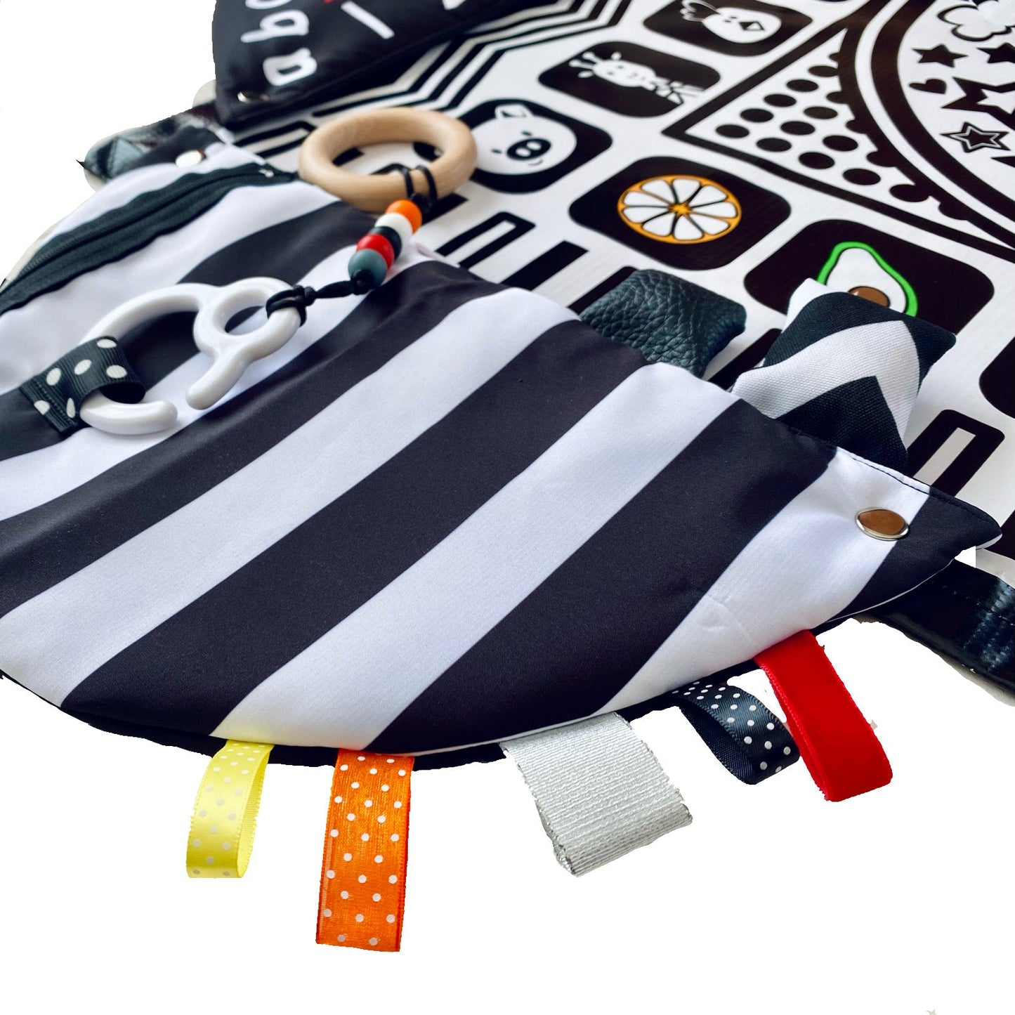 Sensory Tummy Time Mat XL β Think Baby High Contrast Development